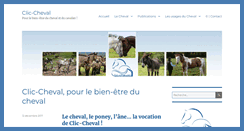 Desktop Screenshot of clic-cheval.com
