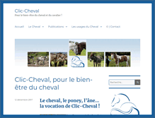 Tablet Screenshot of clic-cheval.com